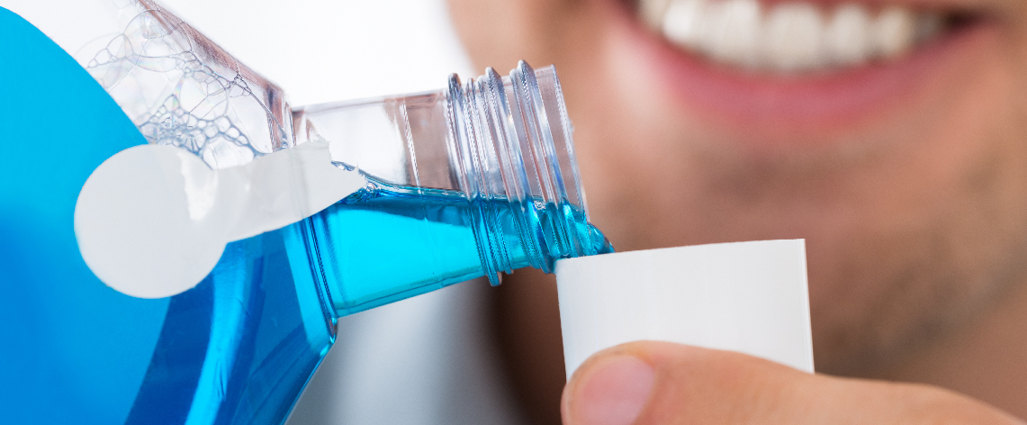 use mouthwash separate to brushing