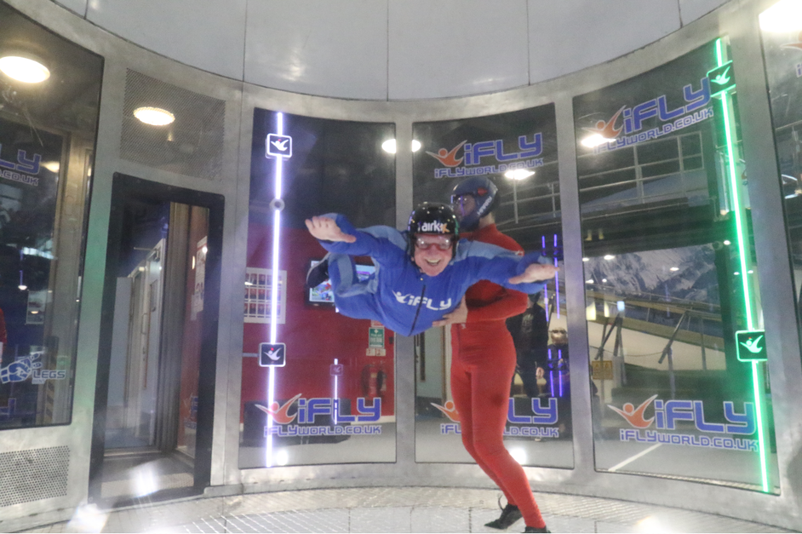 dr bolton spreads his wings at iFly